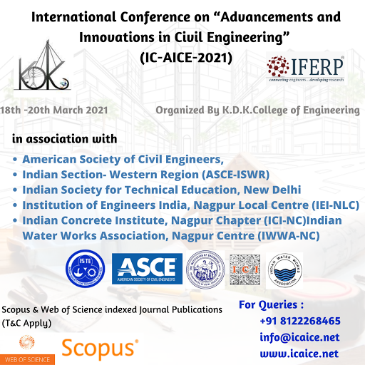International Conference on “Advancements and Innovations in Civil Engineering” (IC-AICE-2021)